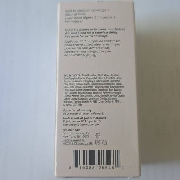 Glossier Stretch Fluid Foundation, Medium Deep 3, NIB, 1fl oz. - Picture 2 of 6